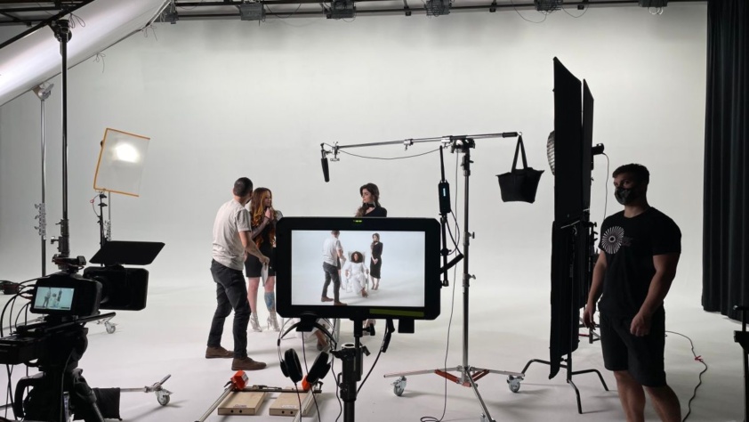 Best video production company in Coimbatore - VConnect Media team shooting video.