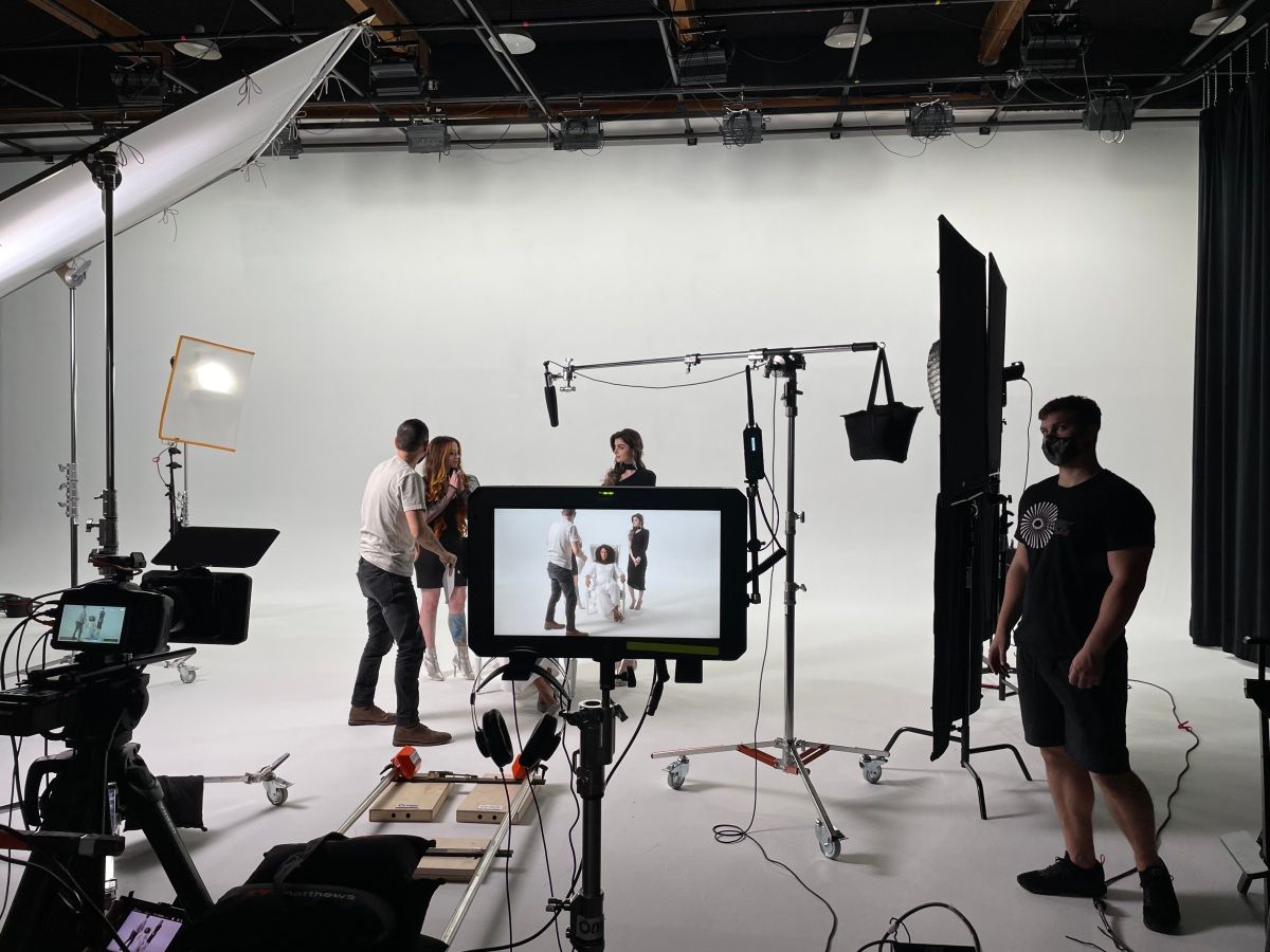 Best video production company in Coimbatore - VConnect Media team shooting video.